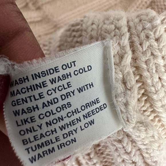 GAP Beige Ribbed Zip Up Sweater Size XL - Picture 15 of 15